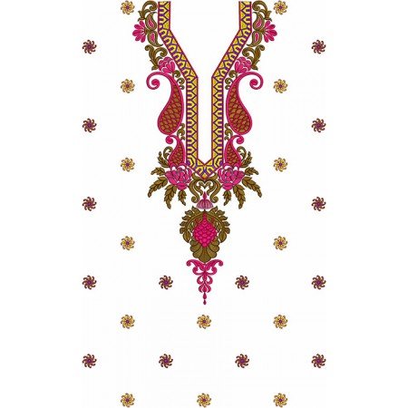 Front Necklines Embroidery Dress Designs