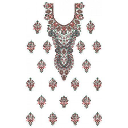 10111 Dress Embroidery Design