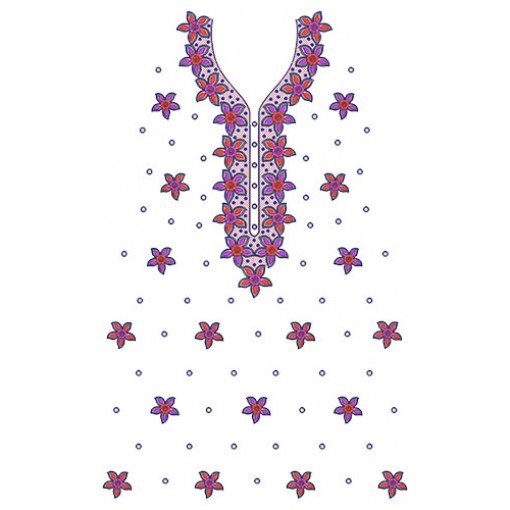 10112 Dress Embroidery Design
