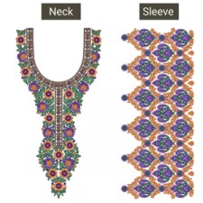 10115 Dress Embroidery Design