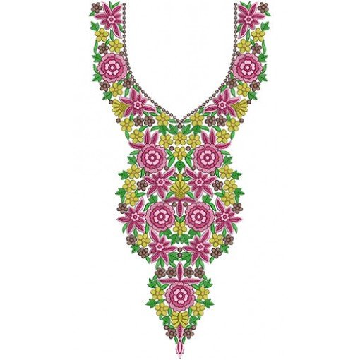 10116 Dress Embroidery Design