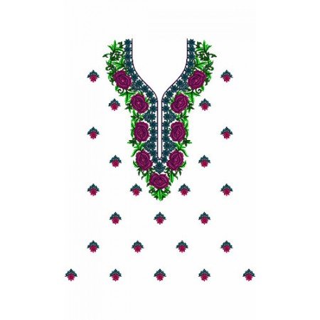 10353 Dress Embroidery Design