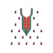 10354 Dress Embroidery Design