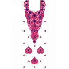 10484 Dress Embroidery Design