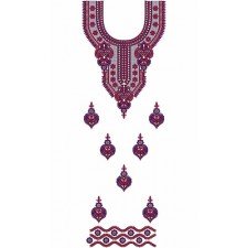 10488 Dress Embroidery Design