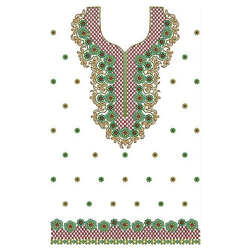 10756 Dress Embroidery Design