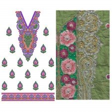 10758 Dress Embroidery Design
