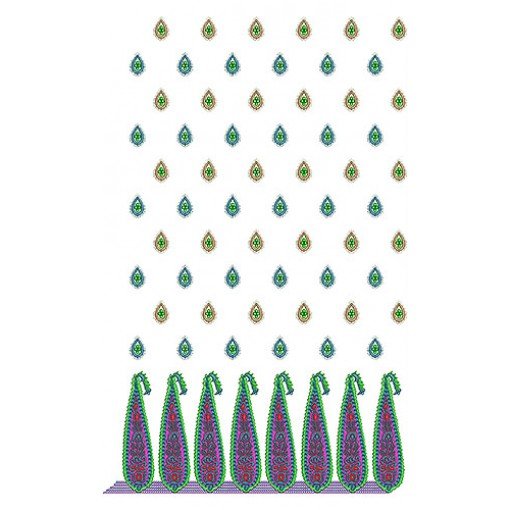 Dress Embroidery Design Pattern 10760