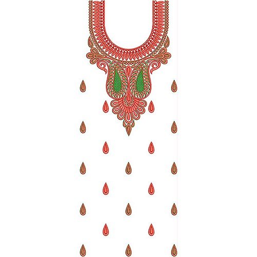 Embroidery Design On Dress 10761