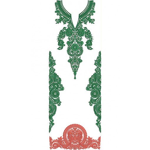 Ladies Dress Embroidery Designs 10763