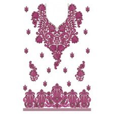 Dress Embroidery Design 10904