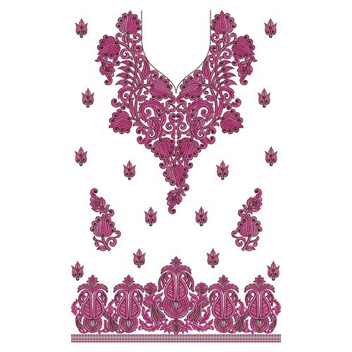 Dress Embroidery Design 10904