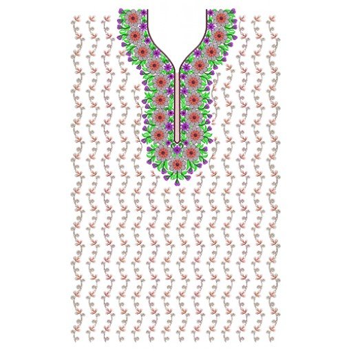 11137 Dress Embroidery Design