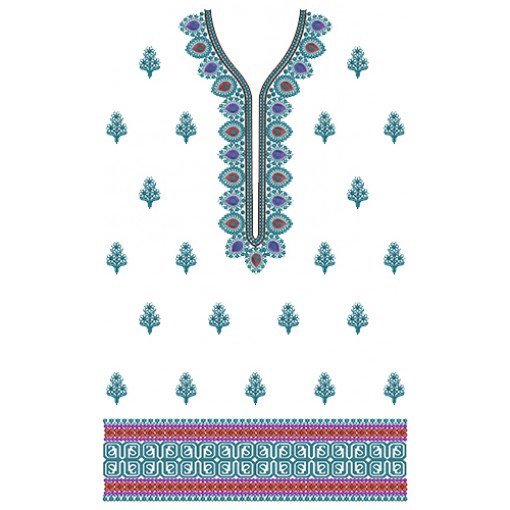 11139 Dress Embroidery Design