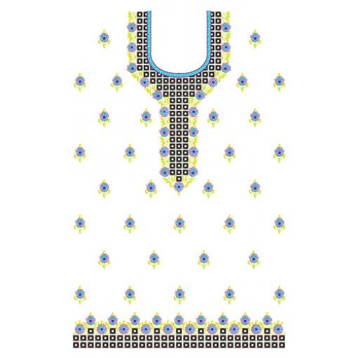 11141 Dress Embroidery Design