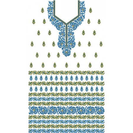 11142 Dress Embroidery Design