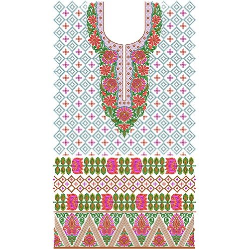 11143 Dress Embroidery Design