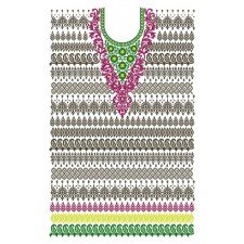 11537 Dress Embroidery Design