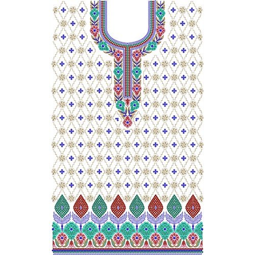 11538 Dress Embroidery Design