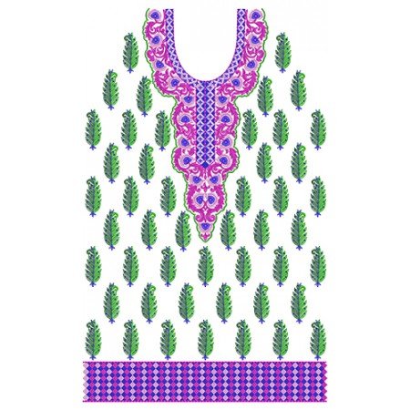 11539 Dress Embroidery Design