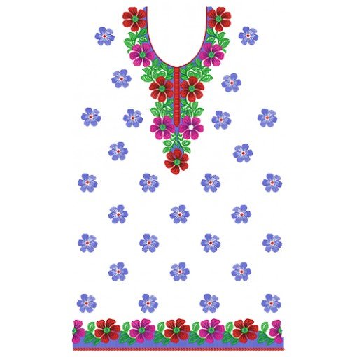 11540 Dress Embroidery Design