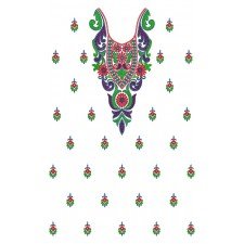 11541 Dress Embroidery Design