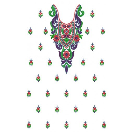 11541 Dress Embroidery Design