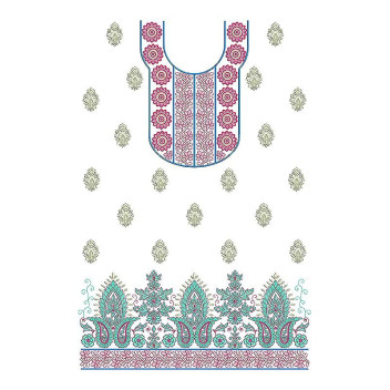 Silk | Dhupion | Velvet Fabric Neck Design