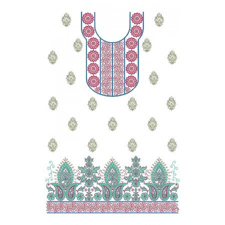 Silk | Dhupion | Velvet Fabric Neck Design