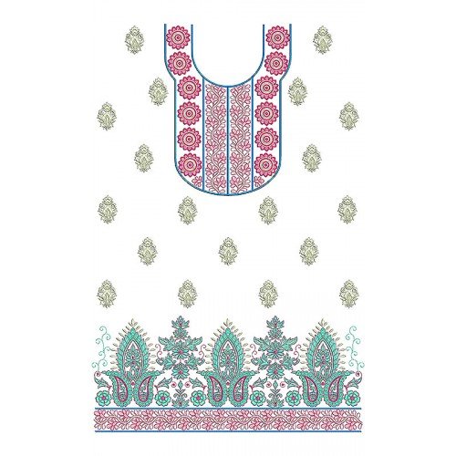 Silk | Dhupion | Velvet Fabric Neck Design