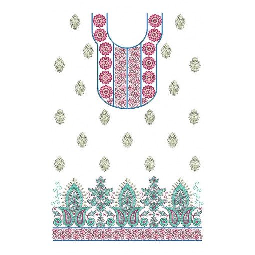 Silk | Dhupion | Velvet Fabric Neck Design