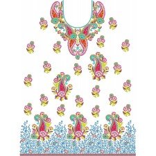 Paisley Designer Neck Yoke Gala