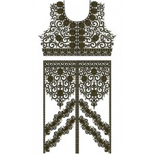Formal Wear Floral Dress Design 12425