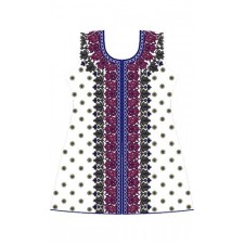 Couture Dress Embroidery Design 12428