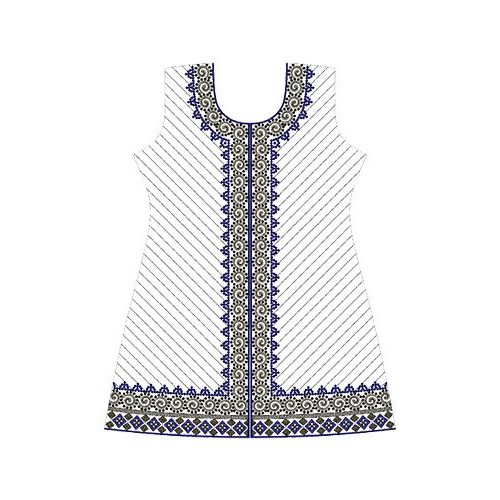 Sherwani Style Dress Embroidery Design 12431