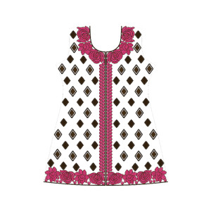 Vest OverCoat Embroidery Design 12433