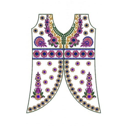 Moroccan Breeze Dress Embroidery 12441