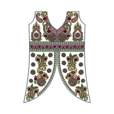 Moroccan Kaftan Embroidery Design 12443
