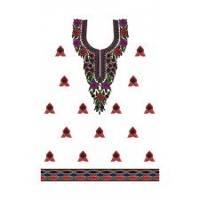 Dress Embroidery Design 13637