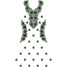 Full Traditional Indian Embroidery Design 14673