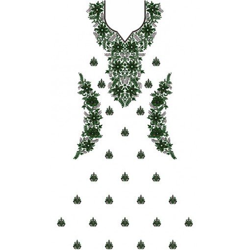 Full Traditional Indian Embroidery Design 14673