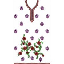 Best Ladies Dress Embroidery Design 14674