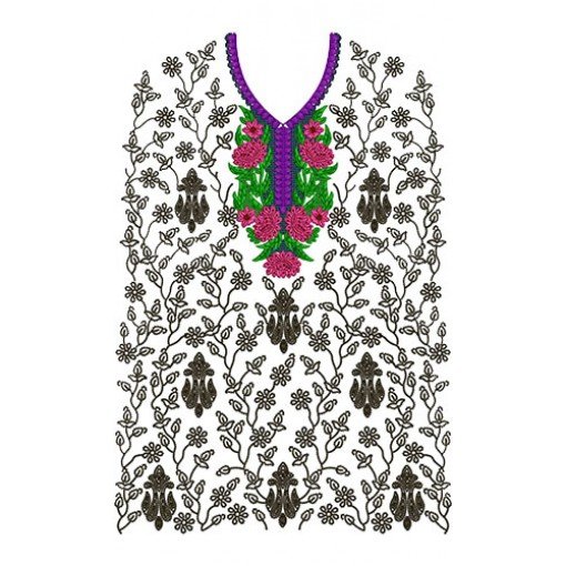 Embroidery Design Dress 14966
