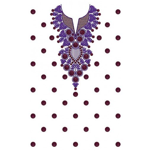 Embroidery Dress Design 15068