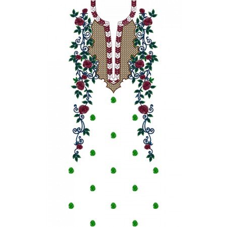 Latest Elegant Embroidery Suit 15475