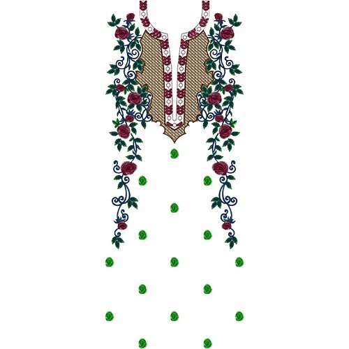 Latest Elegant Embroidery Suit 15475