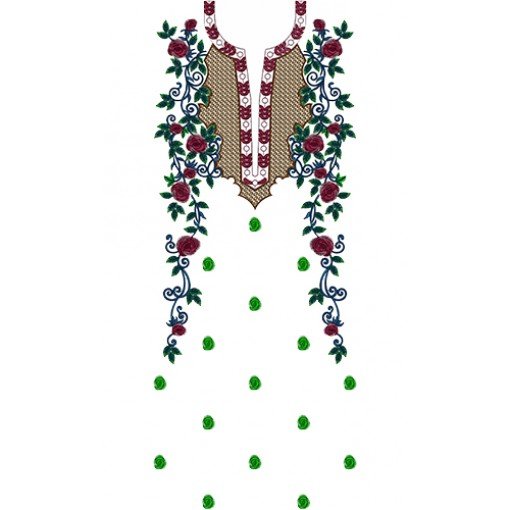 Latest Elegant Embroidery Suit 15475