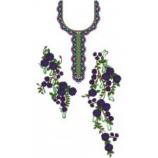 Delightful Dress Embroidery Design 15640
