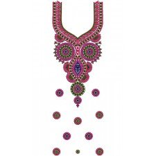 Party Wear Walima Dress Embroidery Design 15826