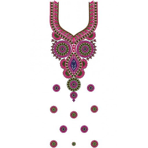 Party Wear Walima Dress Embroidery Design 15826